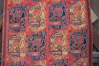 Dragoon Sumak Azerbaidschan 20th century, wool on wool, narural Colours, excellent condition, size: 2,57 x 1,80 m                