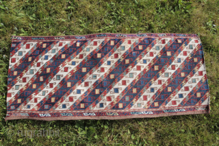 Shahsawan Mafrasch part wool on wool very good condition 
Size: 95X40 cm 
Price: 350 €                  