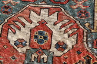Chondsoresk 19 Thcentury sevral ligh-qulity, professionally executed restorations,a
comparable specimen,and carpet book by Doris Eder: Band 1: Kaukasische Teppiche
Page 138 Number 79 The carpet was gently washed by hand, The carpet ...