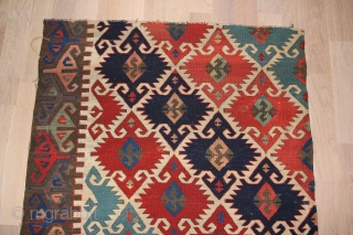 Anatolien Kelim (Fragment) Konya region, Wool on Wool with natural colors
Dimensions: 190 x 78 cm
                  