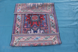 Antique Caucasian Leshgi  rug late 19th century
a professionally repaired spot,see pictures, 
Size: 173x103cm                   