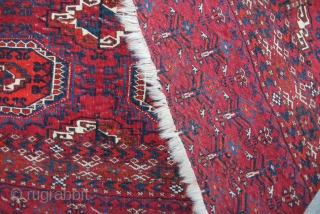 Tekke Djuval about 1920, size: 1,26 x 0,77 m, wool on wool, condition good                   