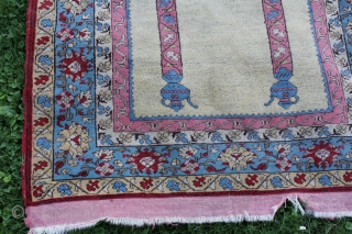 European copy of TRANSYLVANIAN PRAYER RUG
 1900 - 1925
Wool on Wool
Very good condition
Size: 196x130cm                   