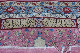 European copy of TRANSYLVANIAN PRAYER RUG
 1900 - 1925
Wool on Wool
Very good condition
Size: 196x130cm                   