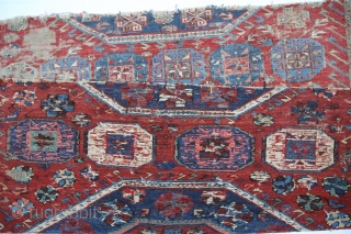 Fragment Sumak 18th century, 
Kuba-Dagestan, 1,00 x 1,04 m, for condition please look at the photos.                 