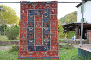 Schaddah Eastern Caucasus Baku RegionSecond half ofthe 19th century Very good condition
Size: 209x142cm
Price: 3500€