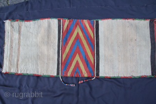 A rare double bag from the Avar tribe good condition.
Size: 130x47cm 
Price: 3500€                    