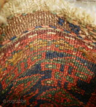 small Kurdish saltbag piled, namakdan, nice backside and good condition. 46 x 30 cm. Please use contactform on www.beamol.nl