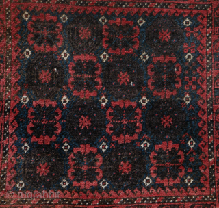 Mina khani Baluch bagface, good condition, good colours, not faded, but different types of red.  64 x 66 cm.
you can also use contactform on beamol.nl       