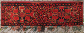 Beshir / Ersari torba, rather solid. Good pile, with a small inserted newer part. 132 x 43 cm. please use contactform on beamol.nl