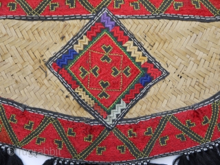 Beautiful silk embroidered fan,  from Pakistan

                          