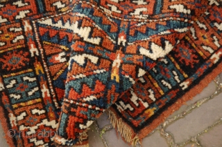 Rare bagface, probably Kurdish with Yomut design. the colours are great (yellow might be anniline), wool is soft, full pile, minor loss at one side, secured, clean. 67 x 30 cm. 
  ...