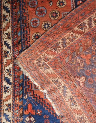 Afshar rug with beautiful natural colours, some low pile, all sides secured, recently handwashed. 200 x 141 cm.
you can also reach me on www.beamol.nl
         