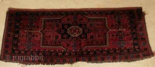 Antique Ersari trapping or torba, a beauty, classic medaillon, 60 x 158 cm. Beautiful soft wool and natural colours.              