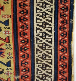 Cool fragment of an old Kuba. Great color and condition (essentially good), but where's the other half?                