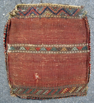 Exquisite, complete, Jaf Kurd bag. Best quality wool (like cashmere) and fully saturated all natural dyes. Approx. 18" x 18".             