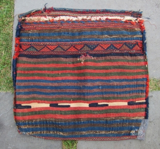 Very nice Kurd bag. Complete front and back and absolutely full pile with saturated colors and great wool. Just back from Mr. Mann's so spanking clean.       