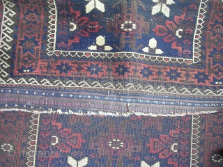 Small Baluch rug 61 1/2 x 31" ( 156 x 78cm )SOLD

This rug shows the classic khorosan structure with a moderate warp-depression.  It has some flat weave remaining on either end  ...