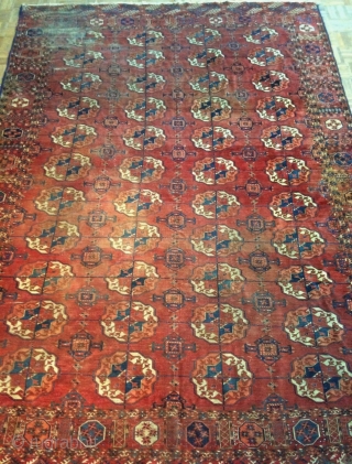 Tekke Turkmen main carpet, apx 8'x12'                           