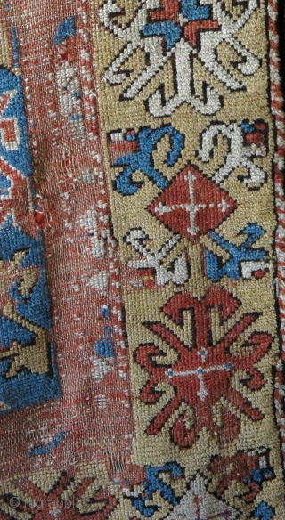 Anatolian Bergama Area Bellini Type Rug. Great scale, soft color with balanced but asymmetric drawing accentuating differences in both top and bottom as well as left and right hemispheres. 
There are five  ...