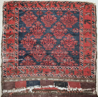 Pair of complete green-ground Baluch khorjin with aubergine. Western Afghanistan, color is really good and difficult to capture. Subtle idiosyncratic drawing improvisations throughout. Soft wool,  Great colorful striped flatwoven back  