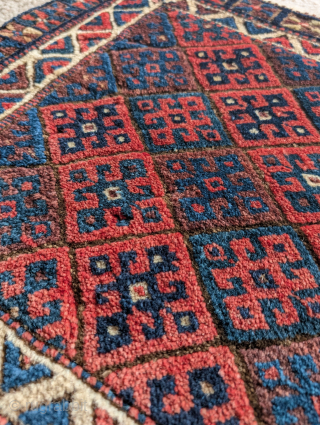 Jaf Kurd bag face, super soft lustrous wool! Thick yet with a floppy handle. 23"x22"                  