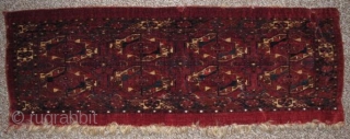 8 Gul Tekke torba. One of only a handful of known examples. Good age, fine weave with classic Tekke drawing. Some cotton highlights including but not limited to the pearl ornamentation above  ...