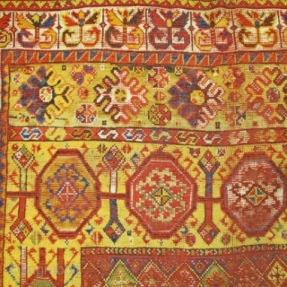 Rabat Moroccan gallery rug, all natural colors, mid 19th. century?                       