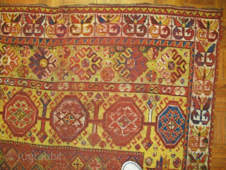 Rabat Moroccan gallery rug, all natural colors, mid 19th. century?                       