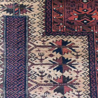 Unusual tree variant Baluch camel ground prayer rug (one of about half a dozen known examples)                 