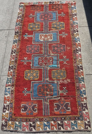 Central Anatolian rug with superior color. 
                          