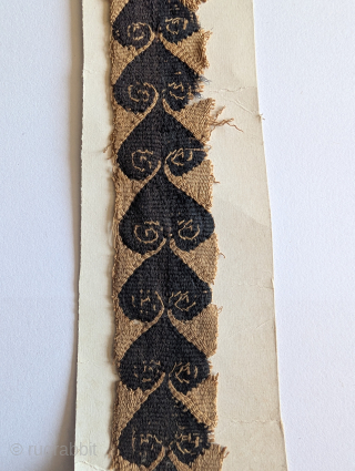 Longer Coptic bands, most likely part of a tunic, Egypt, 4th-6th century.                     
