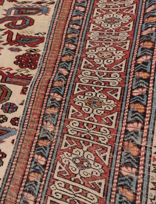 Kuba Perepedil rug, white ground, great condition.                          