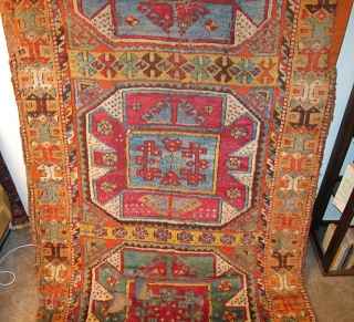 East Anatolian Kurdish Rug, Crazy Colors, not for the conditionally challenged                      