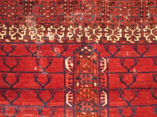 Very Soft Tekke Ensi, good colors, classic drawing with exceptionally good wool.
                     