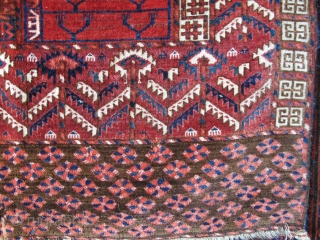 Very Soft Tekke Ensi, good colors, classic drawing with exceptionally good wool.
                     