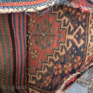 Southwest Persian tribal bag, probably Luri or possibly Qashqai. Very soft  pile and saturated natural colors. 20"x19"               