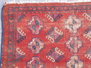 Very Fine Ersari or some other sort of Eastern Turkmen rug, lots of silk and a great vibrant madder red reminiscent of Salor and Saryk pieces. flat back     