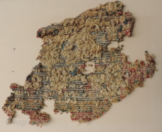 Two more Ancient Carpet Fragment, 3rd - 6th century. Part of the same group of early pile carpet fragments seen in the Al-Sabah Collection. (See Friedrich Spuhler, Pre-Islamic Carpets and Textiles from  ...