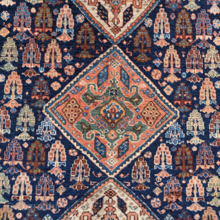 Super soft Qashqai or Khamseh rug, 4'1"x5'0"                          