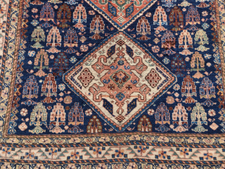Super soft Qashqai or Khamseh rug, 4'1"x5'0"                          