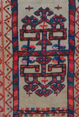 Tekke Turkmen tent band fragments. Very nice color, a little bit of silk. Available as a pair or individualy. 
Size= 8.5"x68" each           