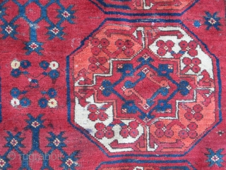 Ersari Main Carpet with Guli Guls. apx.6'10"x8'2" (208x250cm)                         