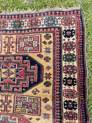 Lovely Fresh Antique Caucasian Akstafa arrival from a Swiss Estate

Some hot bleeding red, priced to sell

117 x 168cm or 3‘8 x 5‘5

$ 555 shipped ❤️        
