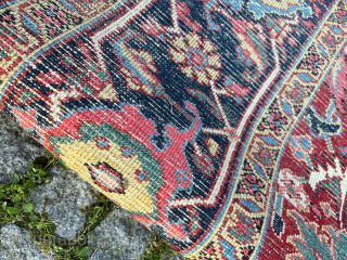 Antique Heriz with a allover design, on our ebay auction ending this Sunday. $ 1 Auction Start ❤️ , 7'5 x 11'5 , lovely greens and yellows, please click the following link:  ...