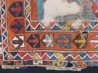 Cappadocian prayerrug fragment, first half 19thc.                           