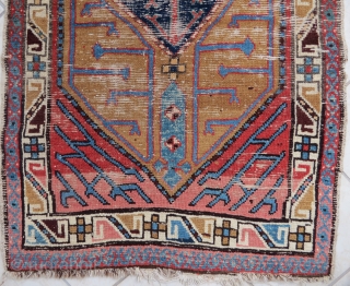 Imo a Shahsavan runner, size is 78 x 270 cm, a quite rare type, with such narrow borders and the field design, I place this rug into tha first half of the  ...