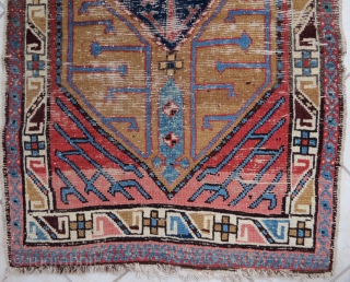 Imo a Shahsavan runner, size is 78 x 270 cm, a quite rare type, with such narrow borders and the field design, I place this rug into tha first half of the  ...