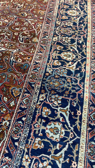 tHIS is an extremly fine knotted rug, like 10 x 10 cm or25 x25 inches. it is  by far the finest  I ever saw as an antique. It in very  ...