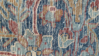 tHIS is an extremly fine knotted rug, like 10 x 10 cm or25 x25 inches. it is  by far the finest  I ever saw as an antique. It in very  ...